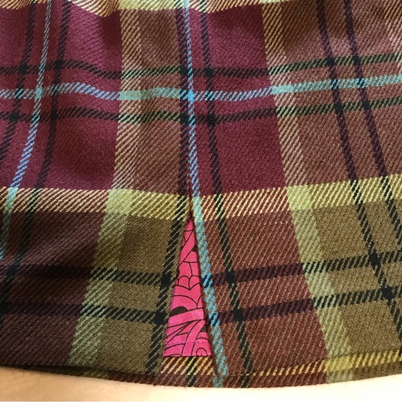 Cremieux  Camilla Plaid  Skirt w Belt NWT - Picture 2 of 12